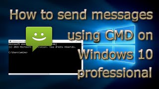 How to send messages using CMD on Windows 10 pro [upl. by Scevor]