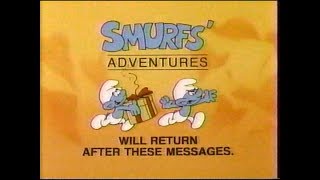 80s CARTOON NOSTALGIA December 1986 Smurfs Adventures Commercial Breaks from WDRB FOX 41 Louisville [upl. by Heidi]