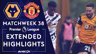 Wolves v Manchester United  PREMIER LEAGUE HIGHLIGHTS  5232021  NBC Sports [upl. by Arrio]