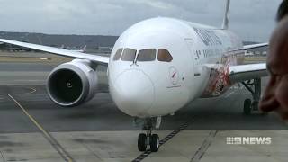 Qantas Flight  9 News Perth [upl. by Thompson]