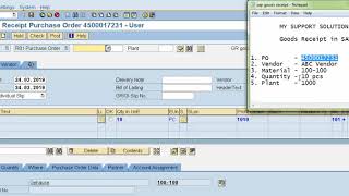 Goods Receipt In SAP  MIGO SAP  MIGO Transaction In SAP [upl. by Humph234]