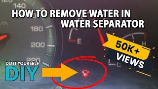 How to remove water in water separator  DIY  SsangYong Rexton  Kyron  Actyon [upl. by Anahsor]