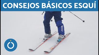 CLASE BÁSICA DE ESQUÍ  Posición Base ⛷ [upl. by Annalee594]