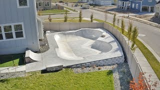 real SKATEPARK in my BACKYARD  backyard tour 2 [upl. by Coray]