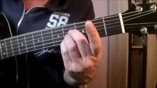 Gitarren Akkord H Dur Übungslektion  Guitar Tutorial H Dur Chord [upl. by Riker]