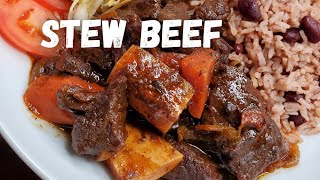 Stew Beef 🇯🇲  Beef Stew with Shank  Jamaican Stew Beef [upl. by Netsirhc]