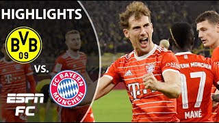 Borussia Dortmund vs Bayern Munich  Bundesliga Highlights  ESPN FC [upl. by Haseena]