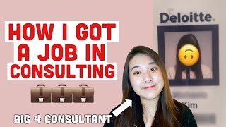 How to get a JOB AT Big 4 CONSULTING with a LOW GPA Straight out of college  Deloitte Consulting [upl. by Imekawulo]