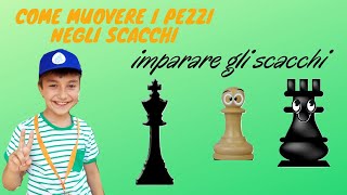 imparare gli scacchi come muovere i pezzi 01 [upl. by Glory]