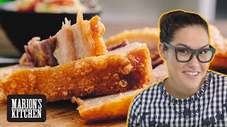 How to Ultimate Crispy Pork Crackling  Marions Kitchen [upl. by Flavia]