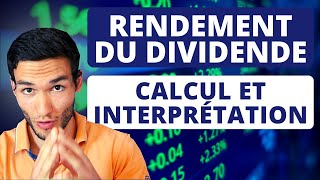 ✅ Rendement du Dividende  Tout comprendre [upl. by Indihar]