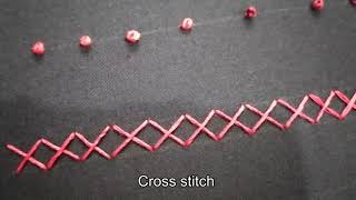 Cross Stitch Beginner Hand Embroidery  Cutesy [upl. by Nereus]