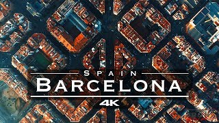 Barcelona Spain 🇪🇸  by drone 4K [upl. by Anikas]