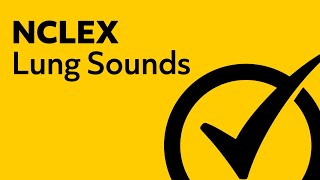 Lung Sounds  NCLEX Review [upl. by Rosette]