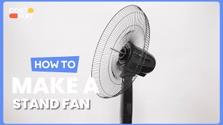 How to assemble pedestal oscillating stand fan  Costway  HW54237 [upl. by Mattias240]