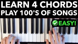 Learn 4 Chords  Quickly Play Hundreds of Songs EASY VERSION [upl. by Ycniuqal991]