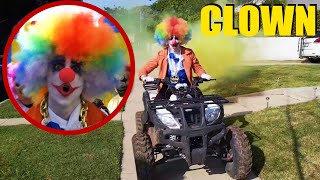 if your drone sees a clown on Stromedys ATV RUN at the Clown House [upl. by Diandre]