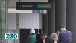 Coronavirus creating confusion at Centrelink  730 [upl. by Brote172]