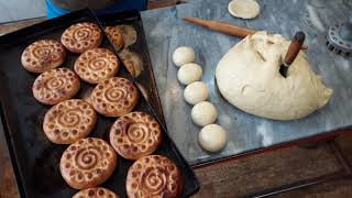 How its made Old World Cookies  Kolooche Ancient Persian stuffed Cookies [upl. by Anert]