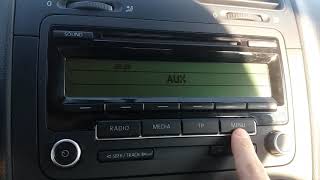 VW RCD 310 BLUETOOTH MENU [upl. by Klump]