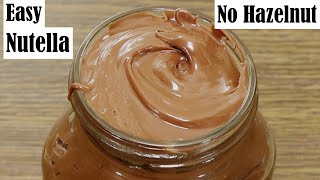 Easy Nutella Recipe Without Hazelnuts – How to make homemade nutella [upl. by Anora191]