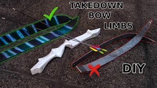 DIY Takedown Bow Limbs Steel And Skis [upl. by Leizar]