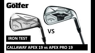 HEADTOHEAD Callaway Apex 19 and Pro 19 irons [upl. by Poirer]