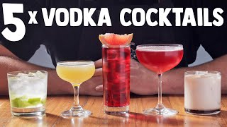 5 x Easy Vodka Cocktails part 1 [upl. by Amle]