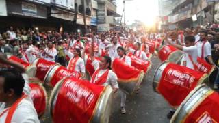 Vighnaharan Dhol Pathak Nashik  Nashikcha raja Visarjan 2016 [upl. by Nalda]