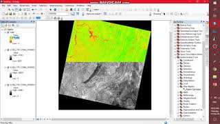 NDBI and NDVI calculation using Landsat 8 band in ArcGIS [upl. by Ball845]