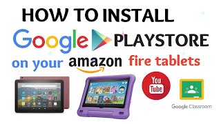 How to install Google playstore on your Amazon fire tabletsGet android on your Amazon fire tabs [upl. by Aicsile]