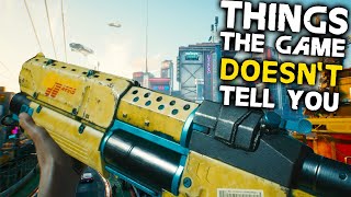 Cyberpunk 2077 10 Things The Game DOESNT TELL YOU [upl. by Dunning]