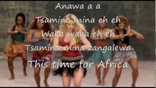 Shakira  Waka Waka  lyrics [upl. by Charleen]