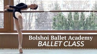 Ballet Class of the Bolshoi Ballet Academy  Moscow Russia  YAGP Partner School [upl. by Rotsen]