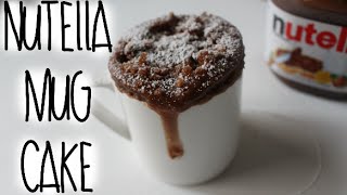 NUTELLA MUG CAKE RECIPE [upl. by Undine]