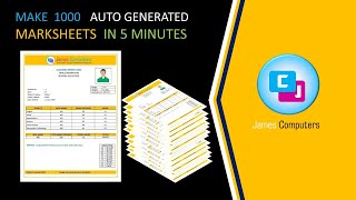 How to create Marksheets or Report Cards in MS Word using Mail Merge [upl. by Akemat452]