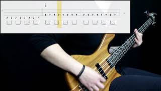 The Strokes  Reptilia Bass Cover Play Along Tabs In Video [upl. by Jacoby708]