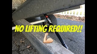 Install Caliber Snowmobile Trailer Traction and Ski Guides BEST products on a budget [upl. by Eirellam]