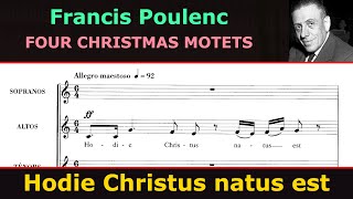 Francis Poulenc  Hodie Christus natus est The Philadelphia Singers [upl. by Aubine]