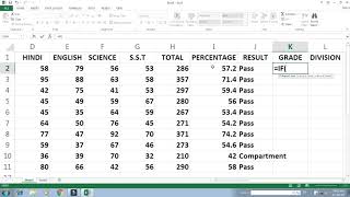 Formula of Sum Percentage If Function Merge amp Center MS Excel 2013 Tutorial in Hindi [upl. by Eppilihp234]