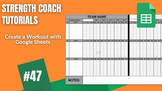 Create a workout with Google Sheets [upl. by Dahaf]