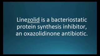 How to pronounce linezolid Zyvox Memorizing Pharmacology Flashcard [upl. by Marcie]