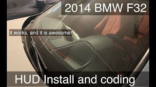 BMW 435 HUD  Digital Cluster 6WB install  Coding Step by Step No red dot [upl. by Frodin]