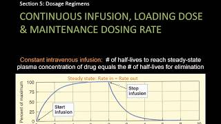 Steady state concentration and dosage regimens  Lect 15  Pharmacology [upl. by Lasala]