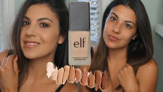 Elf Cosmetics Flawless Finish Foundation Review [upl. by Llesig]