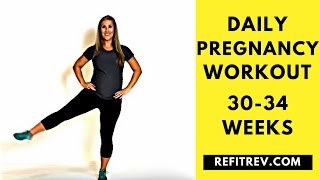 DAILY PREGNANCY WORKOUT 3034 weeks [upl. by Boylston]