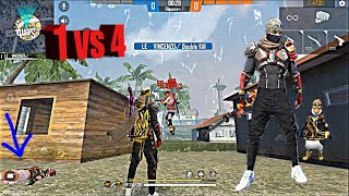 1 vs 4 Full GamePlay ClashSquad FreeFire [upl. by Enala670]