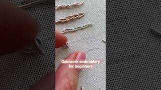 Goldwork embroidery for beginners [upl. by Ifok]