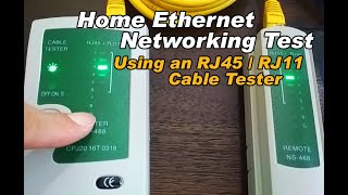 How to test and check Home Ethernet Network continuity using a RJ45RJ11 Cable Tester [upl. by Hendrika]