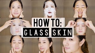 How to KOREAN 10 Step Skincare Routine  Glass Skin [upl. by Olotrab]